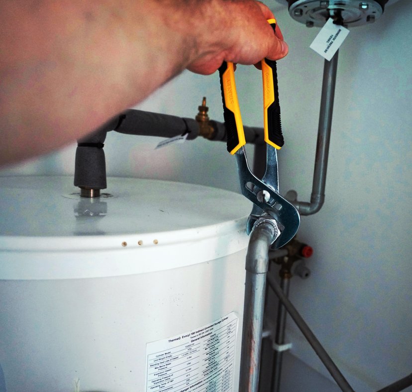Gary's Plumbing & Heating professional at work on a residential plumbing project in HRM